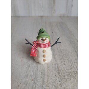 Hallmark 1999 snowman red scarf ornament Xmas vintage jan karon